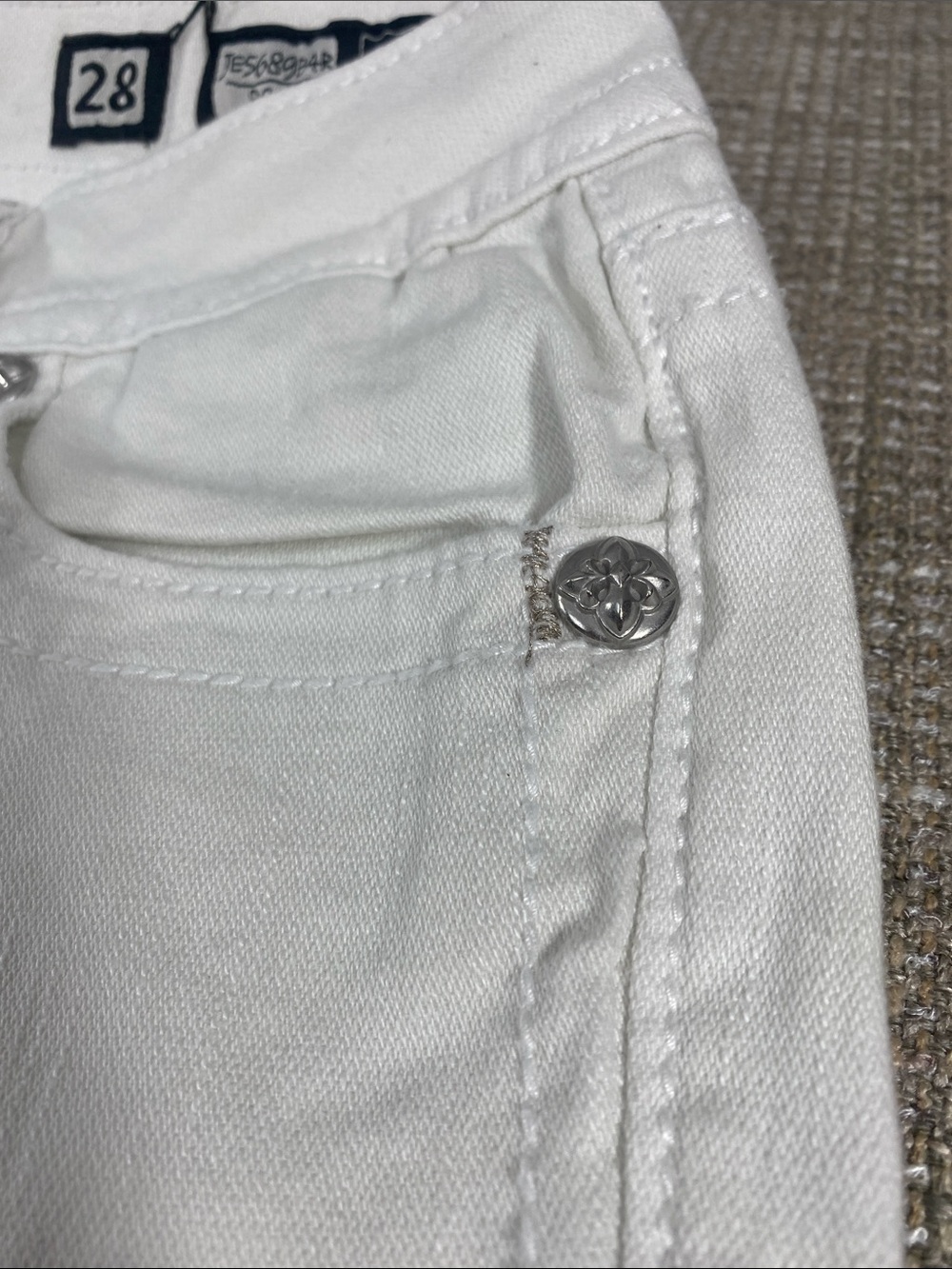 Miss Me White Boot Cut Jeans - Picture 9 of 16